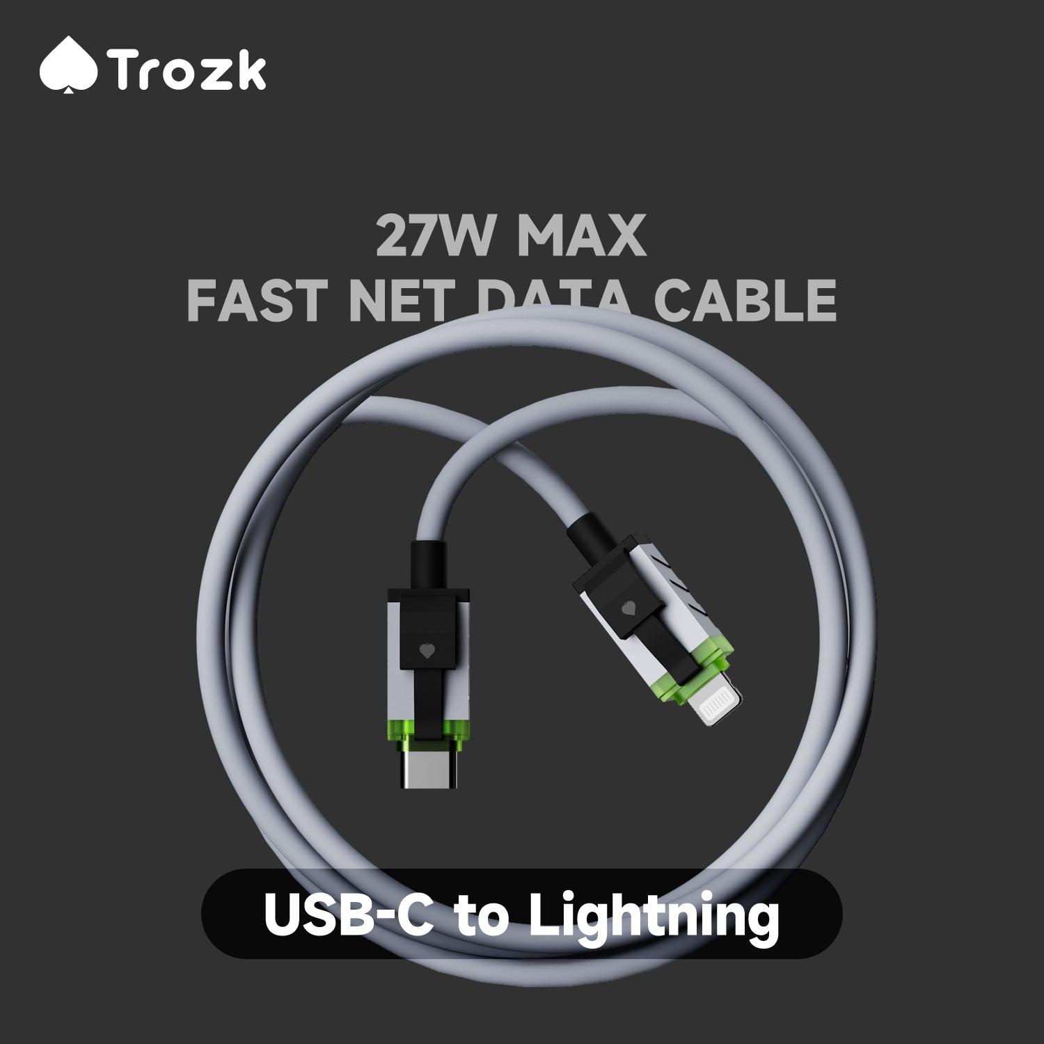 Trozk USB-C to Lightning Cable 27W