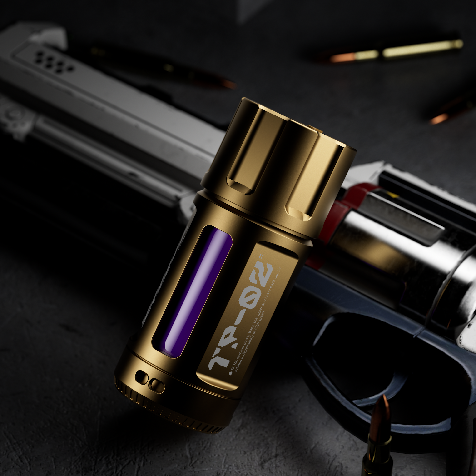 Trozk Revolver Power Bank 5000mAh