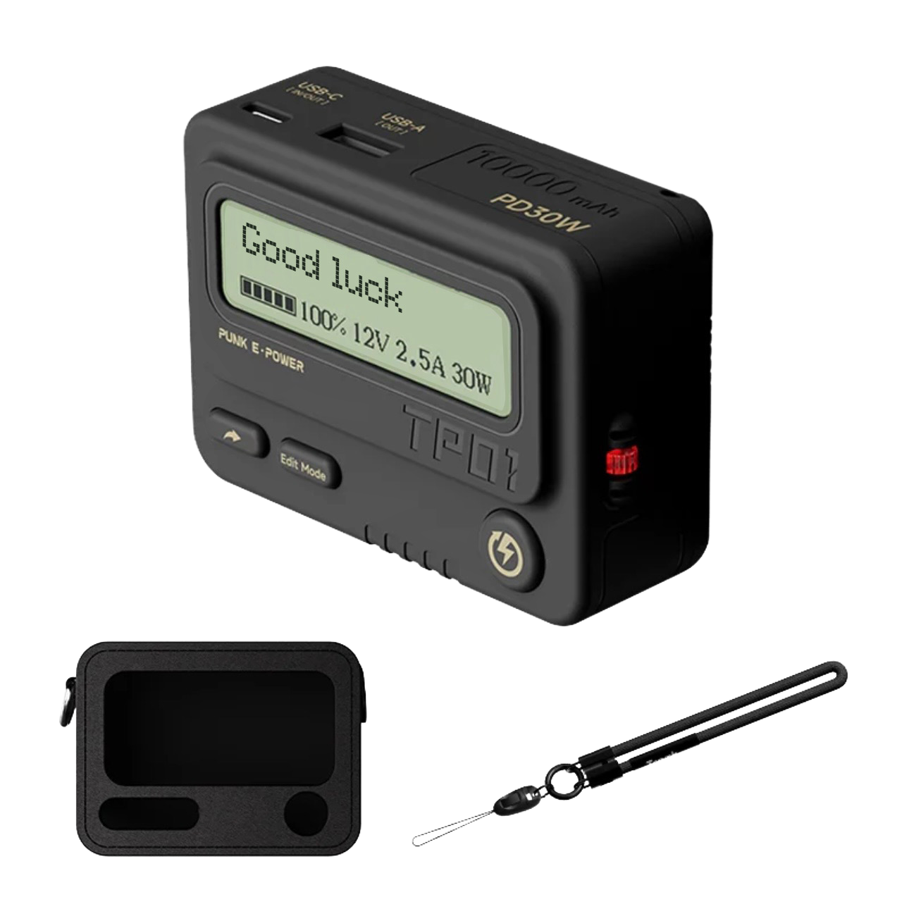 Beeper Power Bank With Leather Case