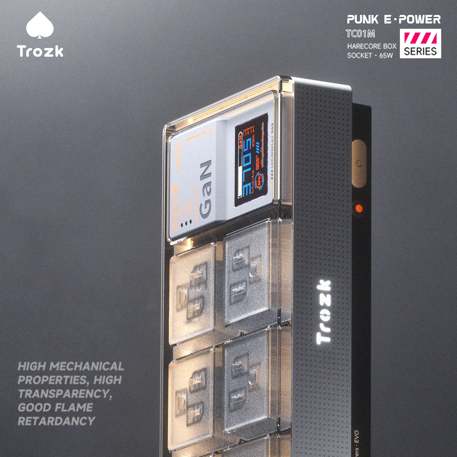 Trozk Hardcore 65 Box 65W GaN Charging Station Punk E-Power 10-in-1