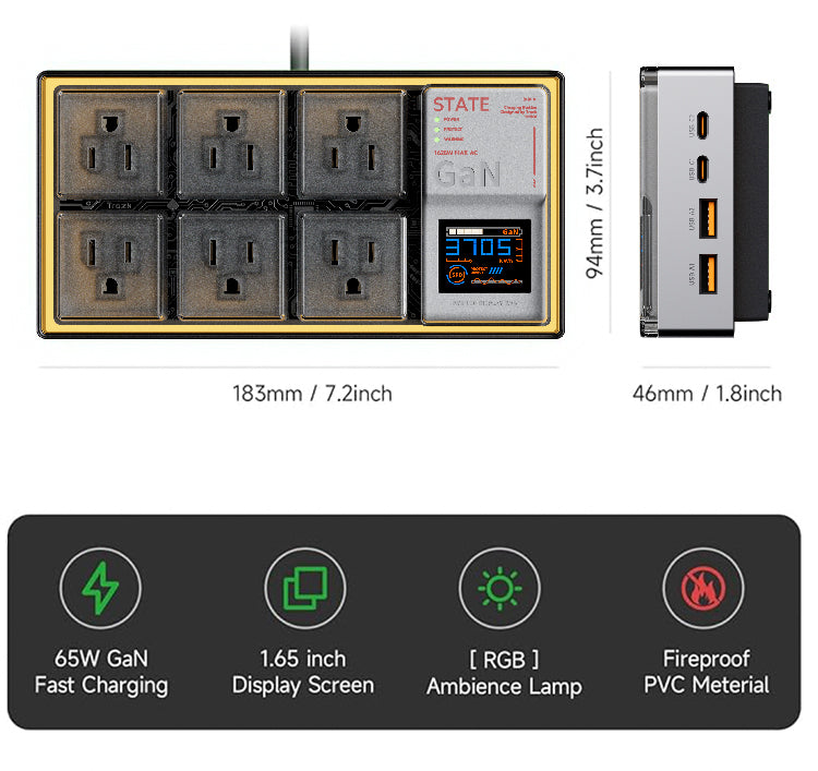 Trozk Hardcore 65 Box 65W GaN Charging Station Punk E-Power 10-in-1