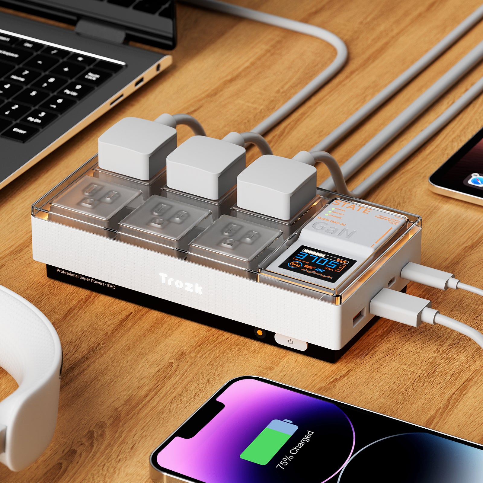 Trozk Hardcore 65 Box 65W GaN Charging Station Punk E-Power 10-in-1