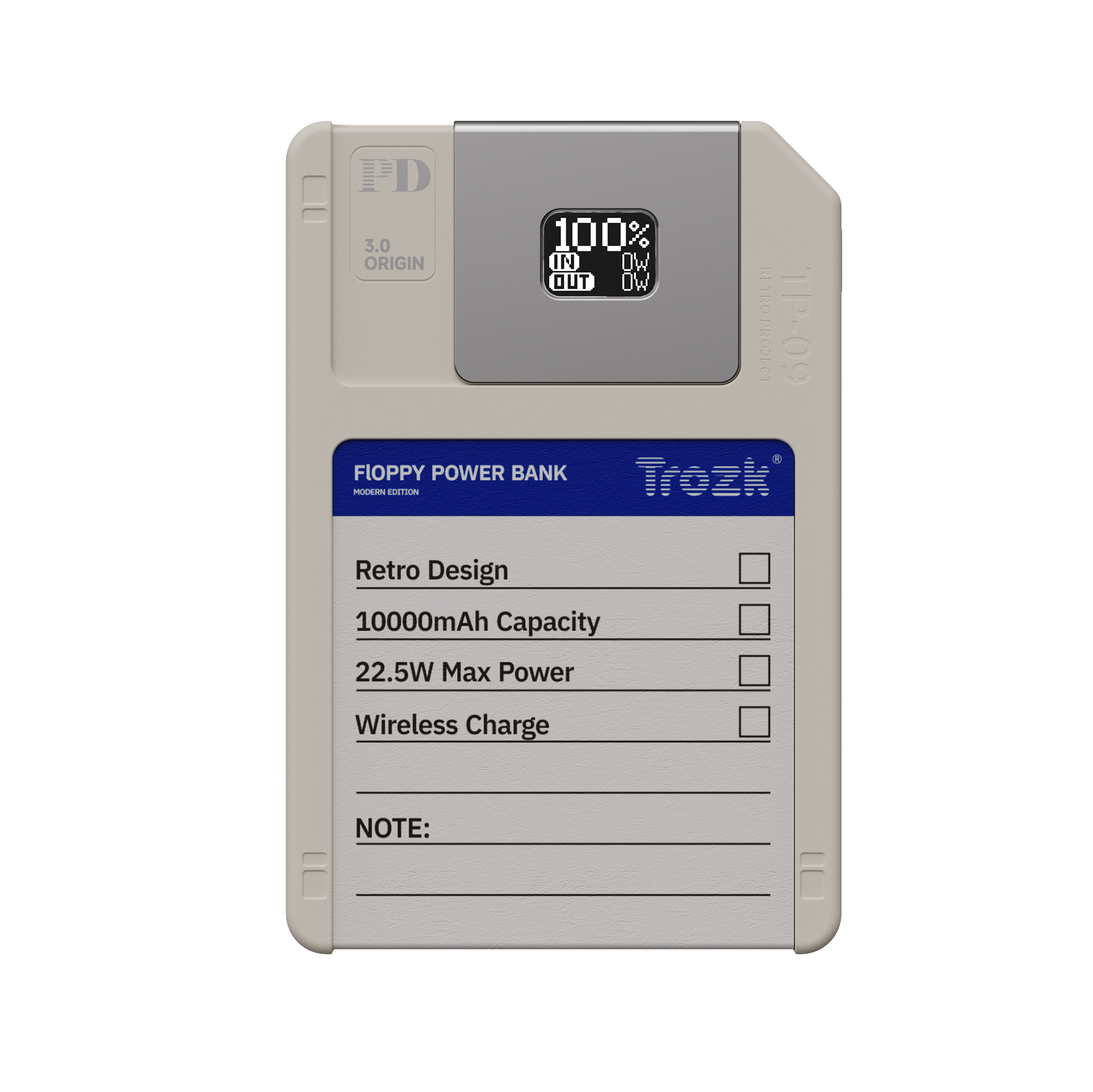 Floppy Magnetic Power Bank Without Storage